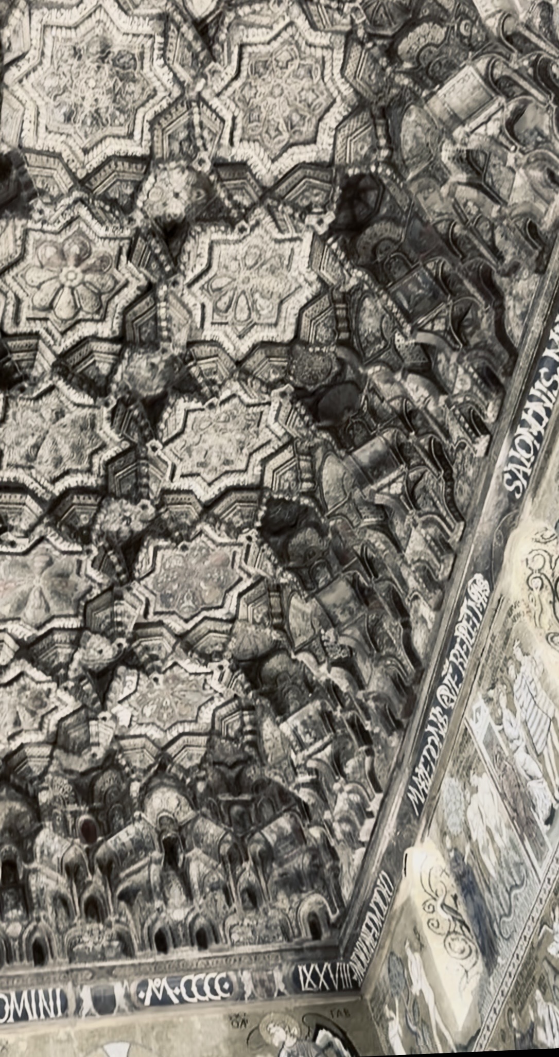 Muqarnas wooden ceiling of the Cappella Palatina in Palermo