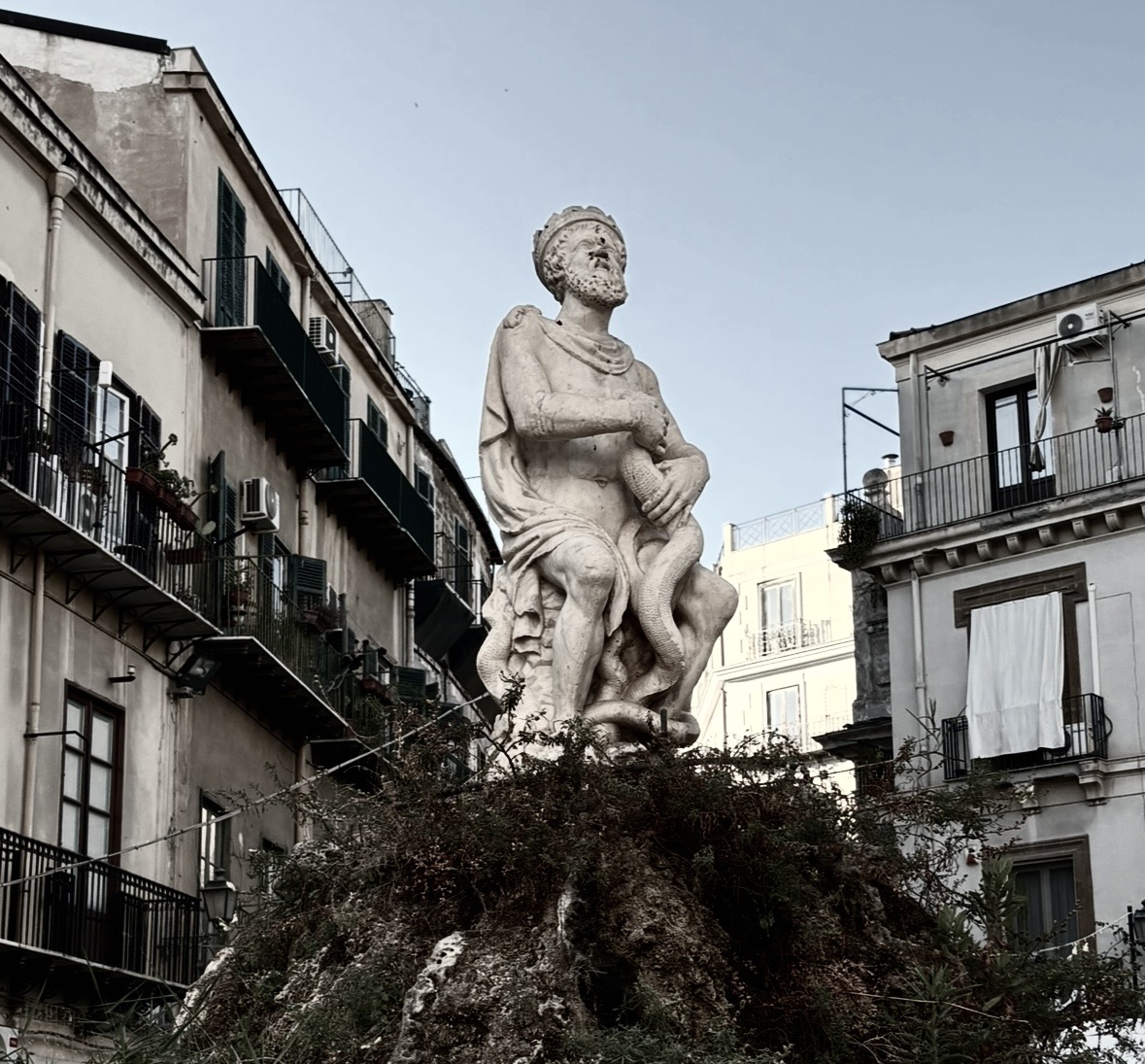 Genio di Palermo statue