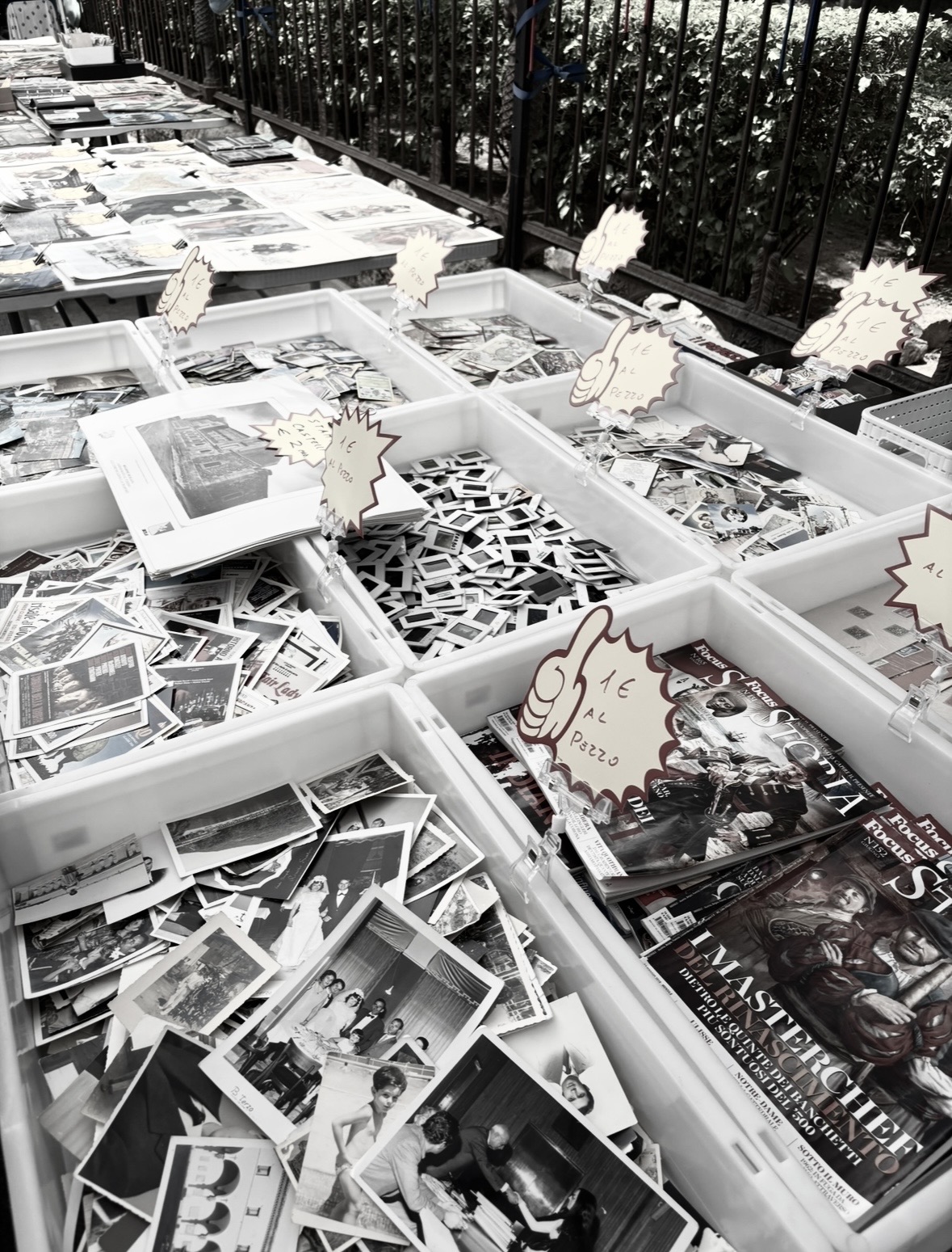 Flea market at Piazza Marina in Palermo