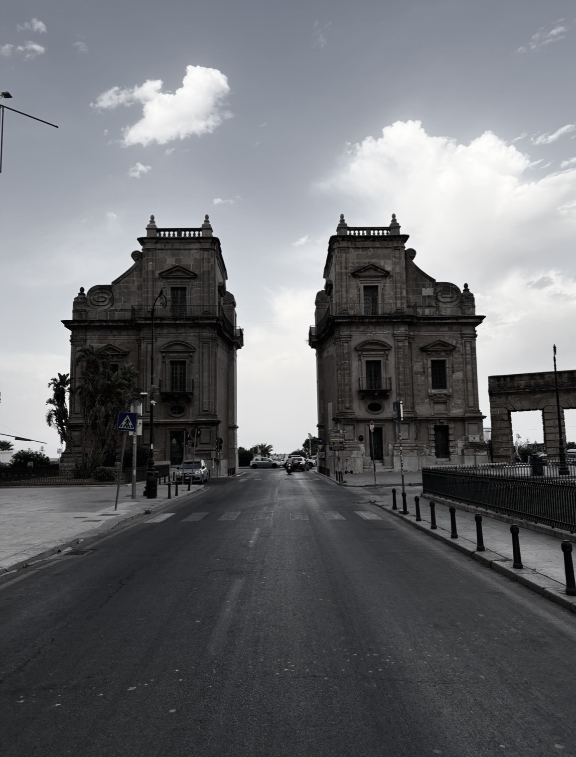 Porta Felice at the entrance to the Foro Italico in Palermo