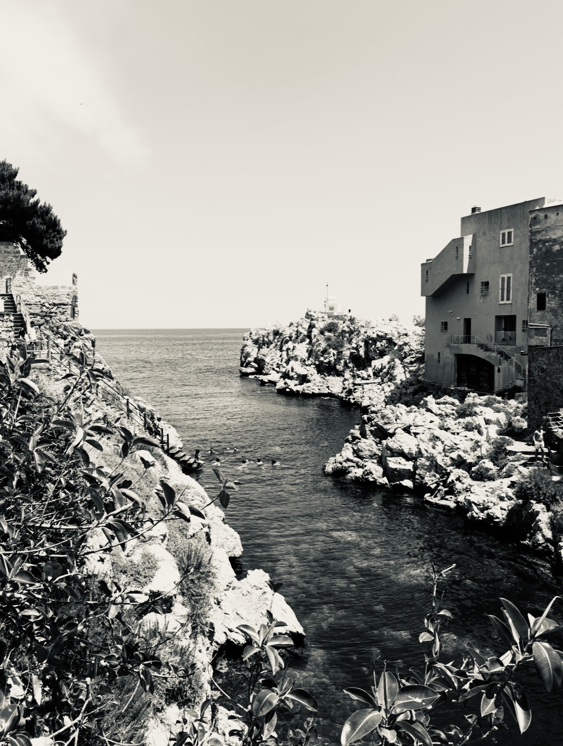 Sant’Elia beach near Palermo with crystal-clear sea and fishing village